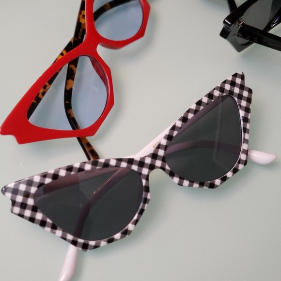 Accessories - Gingham Butterfly Sunglasses